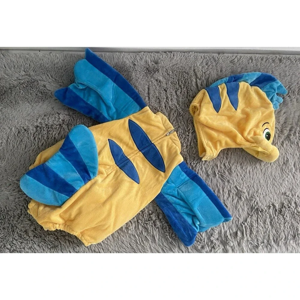 Disney Infant Flounder Fish The Little Mermaid Costume 12/18 Months